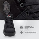 AIRWALK MEN'S DEUCE MID BLACK/BLACK CT EH