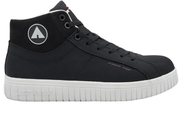 AIRWALK MEN'S DEUCE MID BLACK/WHITE CT EH