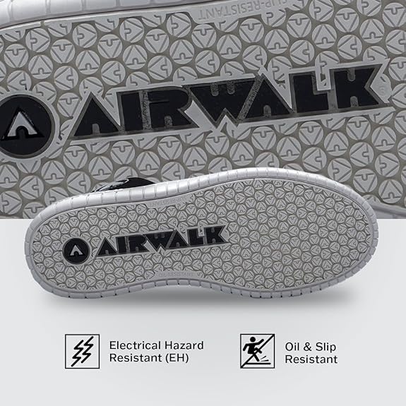 AIRWALK MEN'S DEUCE MID BLACK/WHITE CT EH