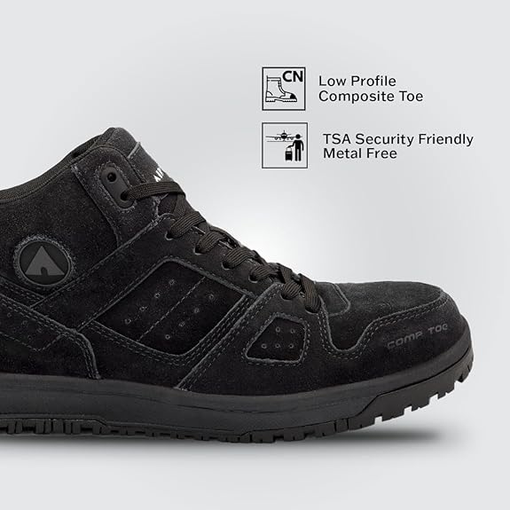 AIRWALK MEN'S MONGO MID BLACK/BLACK CT EH