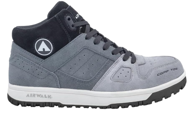 AIRWALK MEN'S MONGO MID GREY/WHITE CT EH