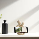 Abstract Couple Statue,Hugging Lovers Sculptures Resin Love Figurines Modern Home Office Decor Accents for Nightstand & Dresser, Shelf Decorations Aesthetic, Ideal Gift (White, One Size)