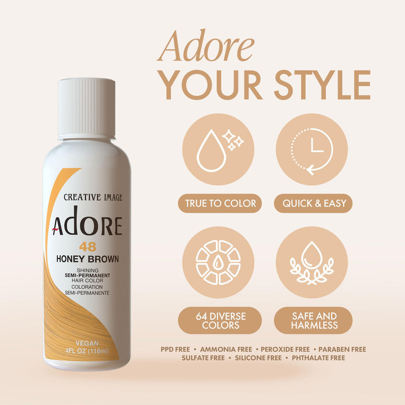Adore Shining Semi-Permanent Hair Colour 83 Fiesta Fuchsia
