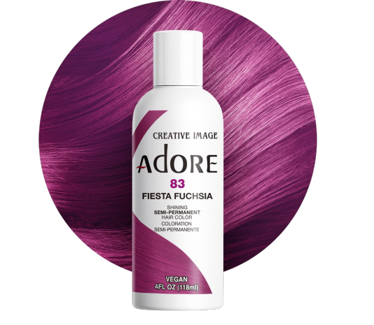 Adore Shining Semi-Permanent Hair Colour 83 Fiesta Fuchsia