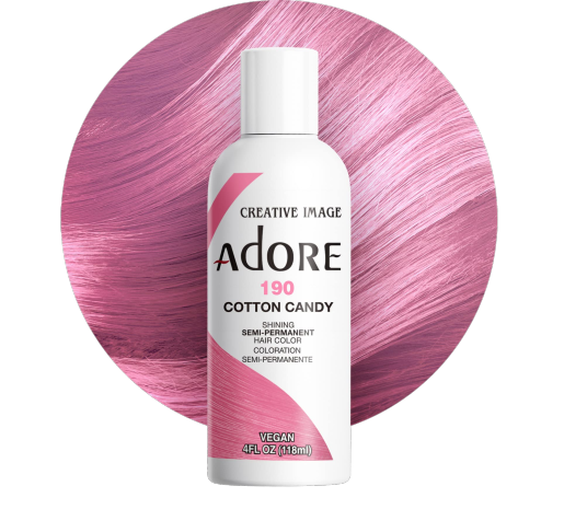 Adore Shining Semi-Permanent Hair Color 190 Cotton Candy 118ml