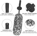 Alloy Wheel Cleaning Brush – Soft Bristles for Cars, Motorcycles & Bicycles (Black)