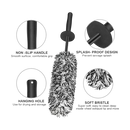 Alloy Wheel Cleaning Brush – Soft Bristles for Cars, Motorcycles & Bicycles (Black)