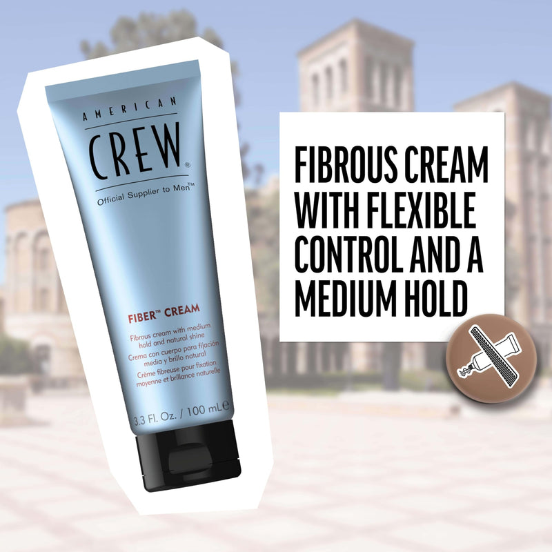 American Crew Fiber Cream Medium Hold and Shine for Flexibility and Control