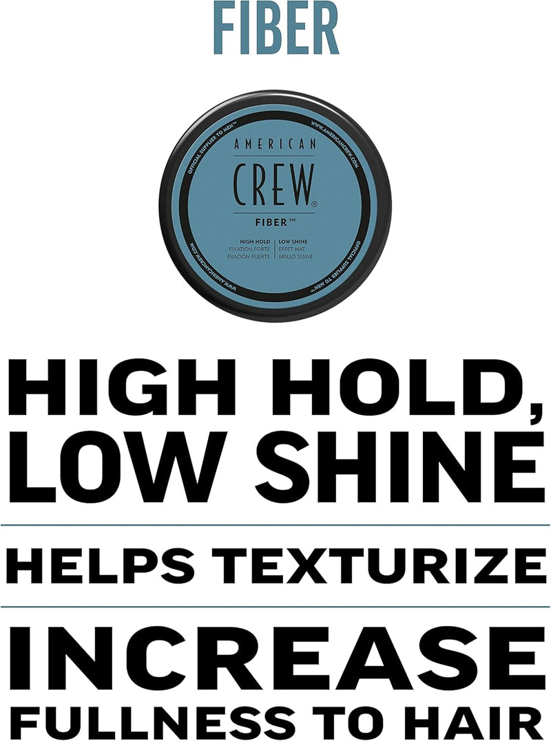 American Crew Fiber – High Hold, Low Shine Hair Styling Wax for Men (85g)