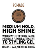American Crew Pomade with Medium Hold and High Shine 85g