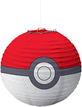 Amscan Ball Paper Party Lanterns - 11.75" H | Red & White | Pack of 4