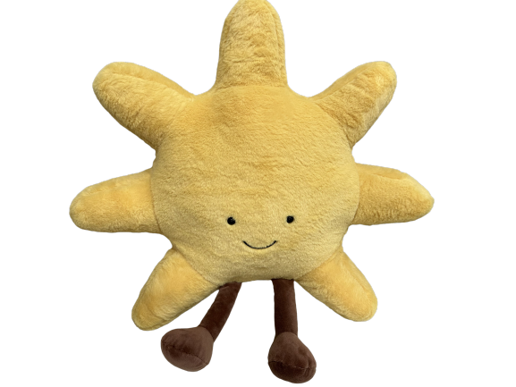 Amuseables Sun Stuffed Toy, Huge | Sun Plush | Fun Gift Idea
