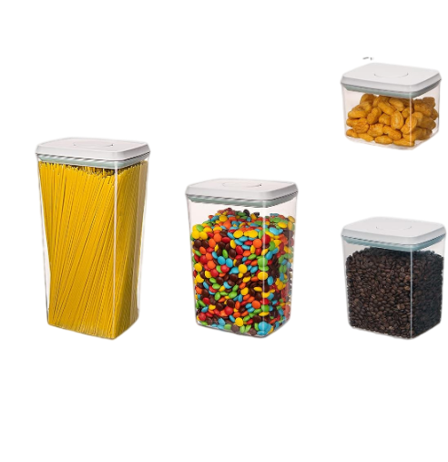 Ankou 12-Piece Pop Airtight Food Storage Containers – Stackable Kitchen Pantry Organizer