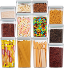 Ankou 12-Piece Pop Airtight Food Storage Containers – Stackable Kitchen Pantry Organizer