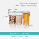 Ankou 3300ml Airtight Pop Cereal Container – Large Capacity Food Storage Solution