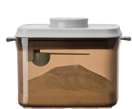 Ankou Airtight Formula Container – 1000ml/400g BPA-Free Milk Powder Dispenser, Dark Brown