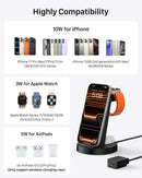 3-in-1 Wireless Charging Station for iPhone, Apple Watch & AirPods