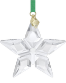 Annual Edition 2023 Ornament - Clear Crystal Star with 97 Facets, Gold-Tone Finished Tag - Part of the Annual Edition Collection