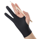 Anti Smudge Two-Finger Anti Touch Drawing Gloves For Drawing Tablet Left And Right Gloves For IPad Screen Board