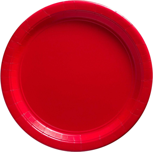 Apple Red Big Party Pack Paper Plates, 50 Ct