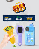 Ashfly 1000X Kids Digital Microscope with Screen & Mini Handheld Microscope for Kids & Kids Dinosaur Smart Phone Toy with Touchscreen