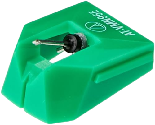 Audio-Technica AT-VMN95E Elliptical Replacement Turntable Stylus Green