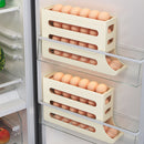 Automatic Rotating Refrigerator Egg Storage Box, Large Capacity Space Saving