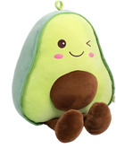 Avocado Stuffed Animal Snuggly Plushies Fruit Soft Plush Toy Hugging Pillow,Cute Cartoon Plush Avocado Kawaii Food Shaped Fruit Pillow Gifts for Birthday,Valentine's Day,Christmas 2 pack