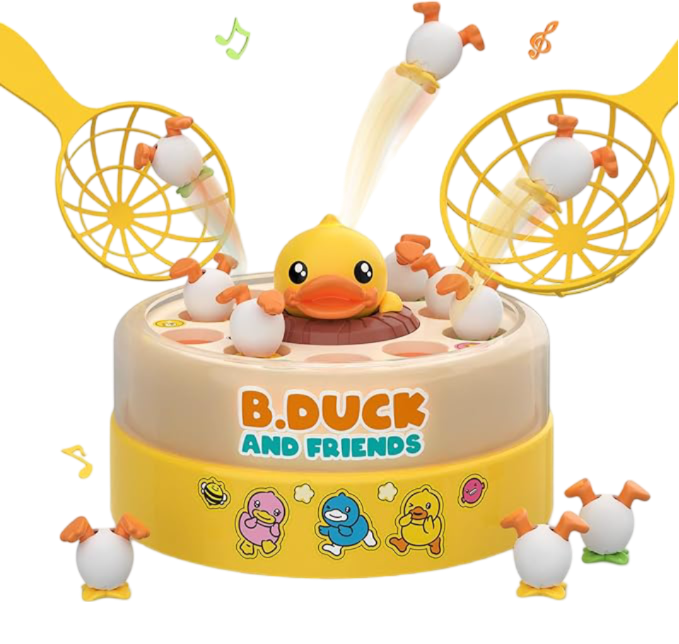 B.Duck Games for Kids Age 4-6, Bounce and Catch Duck Board Games for Kids 4-8,Family Games Toys for 5-7 Boys Girls, Birthday Gifts for Toddlers 3-5