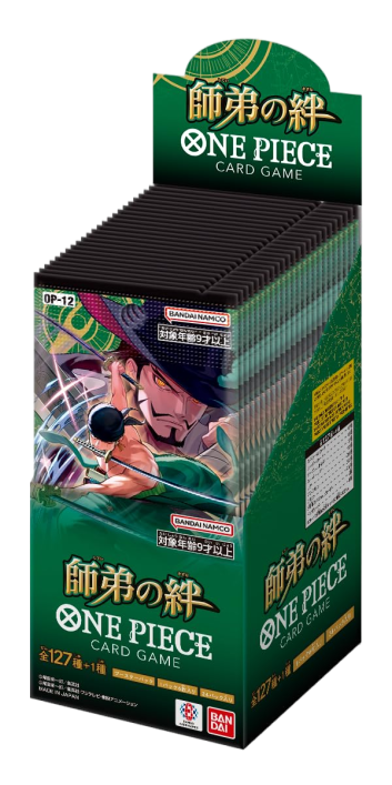 BANDAI One Piece Card Game Master and Student Bonds (OP-12) Booster Box Japanese – 24 Packs