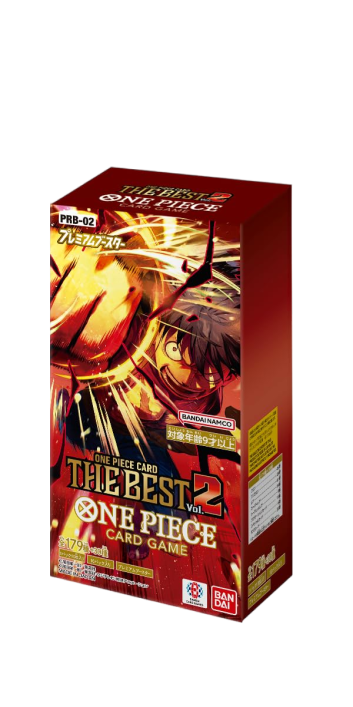 BANDAI One Piece Card Game The Best Vol.2 (PRB-02) Booster Box Japanese – 10 Packs