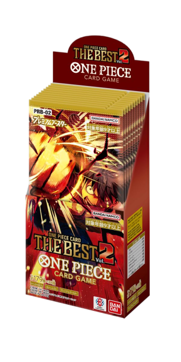 BANDAI One Piece Card Game The Best Vol.2 (PRB-02) Booster Box Japanese – 10 Packs