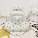 Baby Inflatable Seat, Bear Pattern Built-in Inflatable Baby Seat, Baby Support Seat, Baby Shower Chair, Summer Toddler Chair for Sitting Up, Baby Bath Seat for 0-5 Years Old Kids