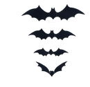 3D Bat Wall Decor Stickers | 120-Piece Halloween Decoration