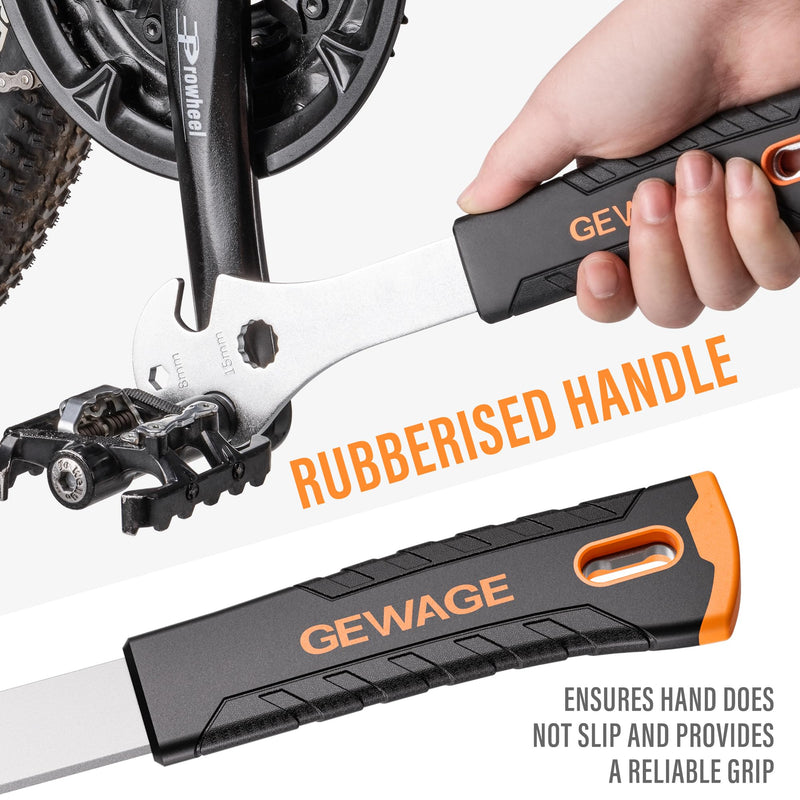 Bike Pedal Wrench Extra Long Handle Tool for Easy Pedal Removal