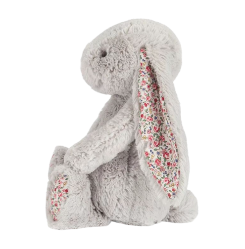 Blossom Silver Bunny Stuffed Animal, Medium