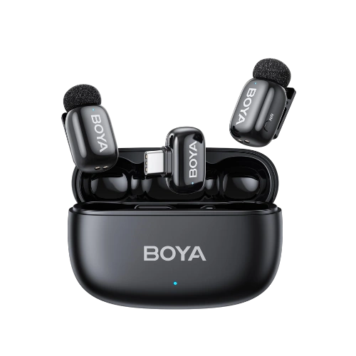 BOYA Mini 2 Wireless Lavalier Microphones for iPhone & Android