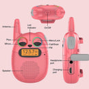 Walkie Talkies for Kids Rechargeable, 2 Pack with FM Handheld Walki Talki with Wearable Lanyard & Wrist for Outdoor Camping Games & Birthday Xmas Toys Gifts for Boys Girls Kids