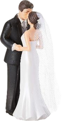 CAKE TOPPER BRIDE & GROOM PLS