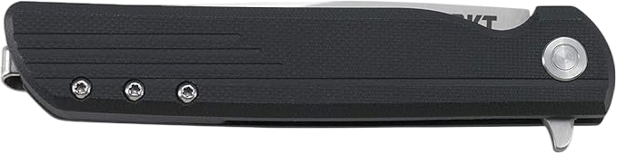 LCK + Folding Pocket Knife: Folder with Liner Lock, Drop Point Plain Edge Blade, Reinforced Nylon Handle with Pocket Clip