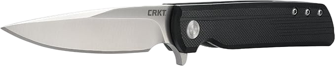 LCK + Folding Pocket Knife: Folder with Liner Lock, Drop Point Plain Edge Blade, Reinforced Nylon Handle with Pocket Clip