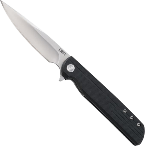 LCK + Folding Pocket Knife: Folder with Liner Lock, Drop Point Plain Edge Blade, Reinforced Nylon Handle with Pocket Clip