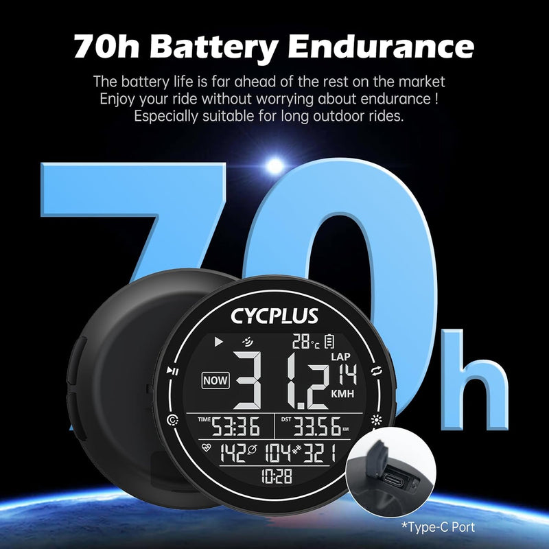 CYCPLUS GPS Bike Computer – Track Every Ride with Precision
