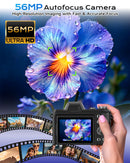 4K Digital Camera for Photography & Vlogging – 56MP Autofocus Camera with 16X Zoom, Flip Screen & 32GB Card