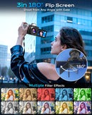 4K Digital Camera for Photography & Vlogging – 56MP Autofocus Camera with 16X Zoom, Flip Screen & 32GB Card