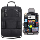 Car Organizer Back Seat With Tablet Holder, 1Pack Seat Back Cover For Kids Toddlers, Kick Mats Protector With 9 Storage Pockets, Keep Cars Vehicles Organized & Tidy, Travel Accessories