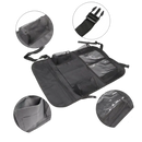 Car Organizer Back Seat With Tablet Holder, 1Pack Seat Back Cover For Kids Toddlers, Kick Mats Protector With 9 Storage Pockets, Keep Cars Vehicles Organized & Tidy, Travel Accessories