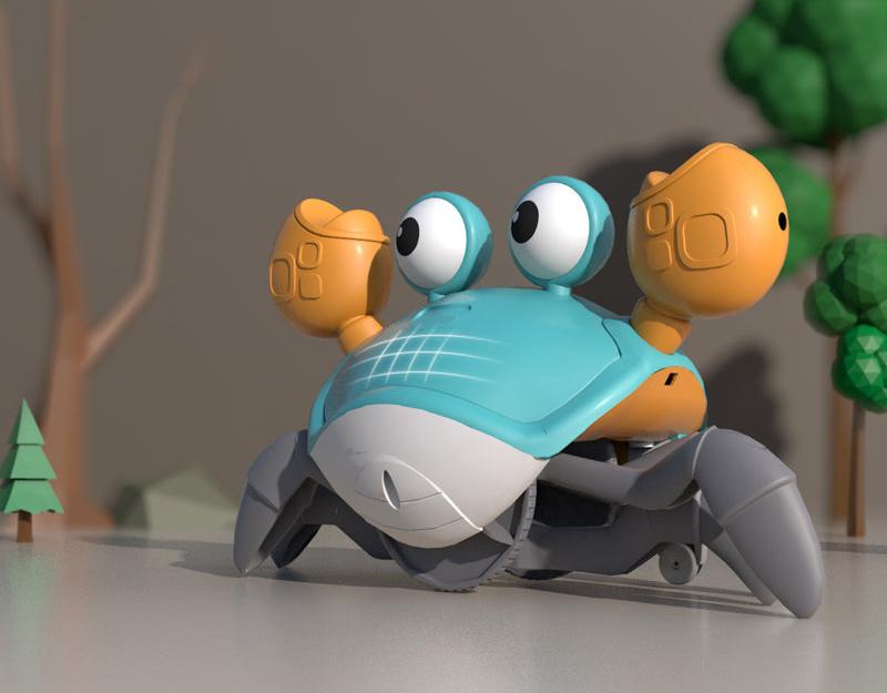 Cartoon bubble crab singing toy for mummy fun time