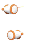 Cheerble Interactive Cat Toys for Indoor Cats, Automatic Cat Toy with LED Lights, Wicked Mouse Toys (Apricot )