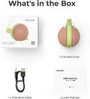 Cheerble Interactive Cat Toy for Indoor Cats, Wicked Snail, Kitten Toys, Automatic Cat Toy with LED Lights (Brown)